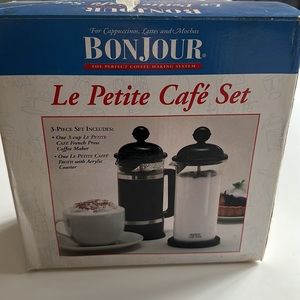 Bonjour Le Petite Cafe’ Coffee Maker  set